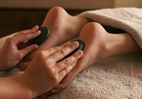 Hot Stone Feet & Legs Massage